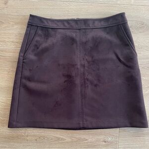 Loft size 10 suede brown skirt